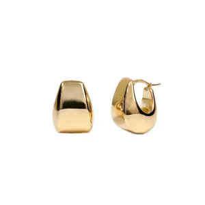 Argollas Chunky Tubulares Gruesas